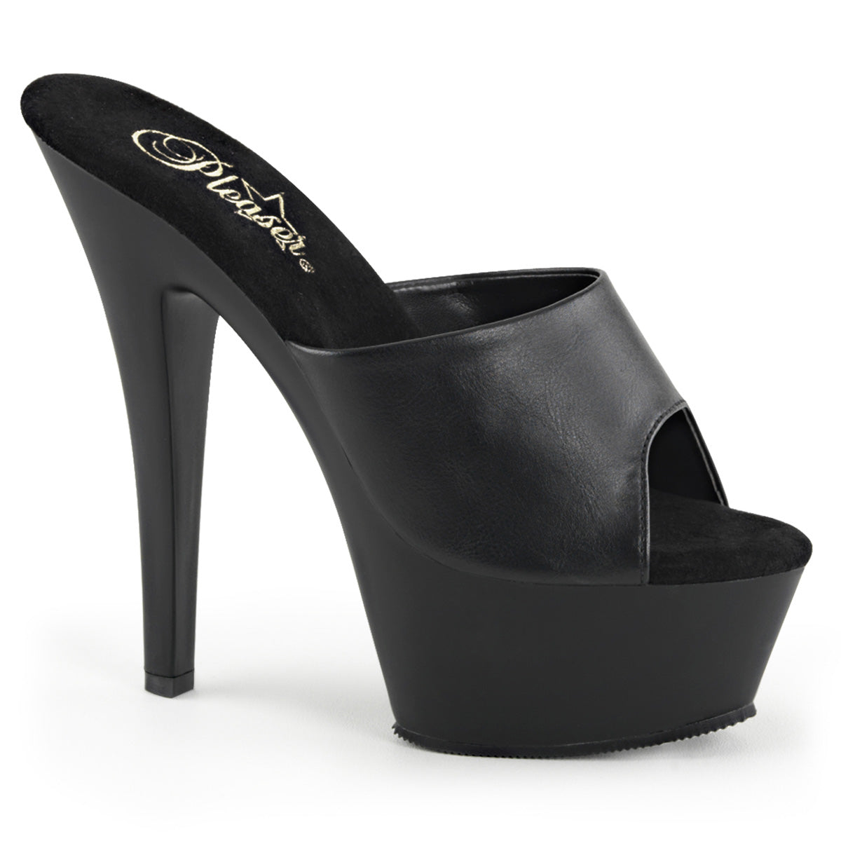 6" Spike Heel P/F Sandal (Pleaser KISS201/B/M)