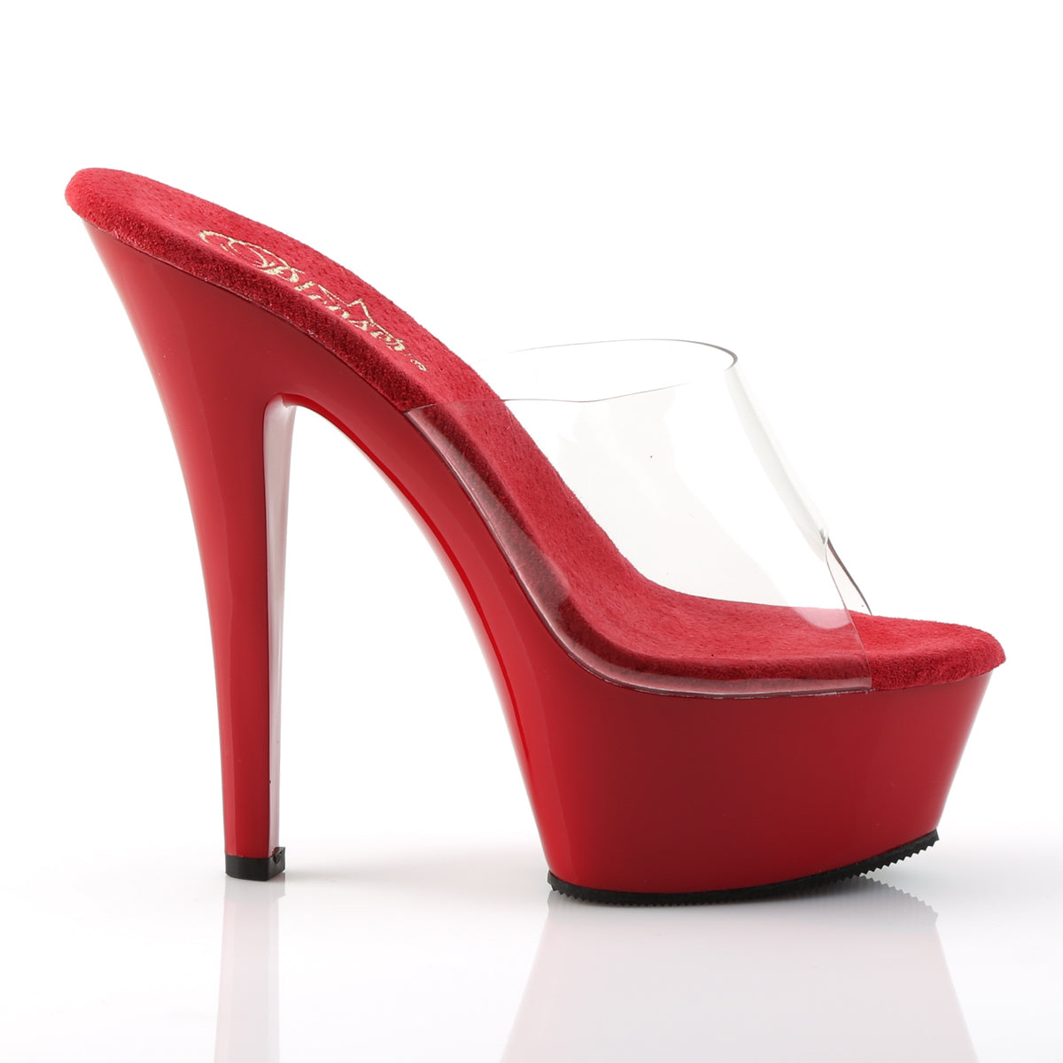 6" Spike Heel P/F Sandal (Pleaser KISS201/B/M)