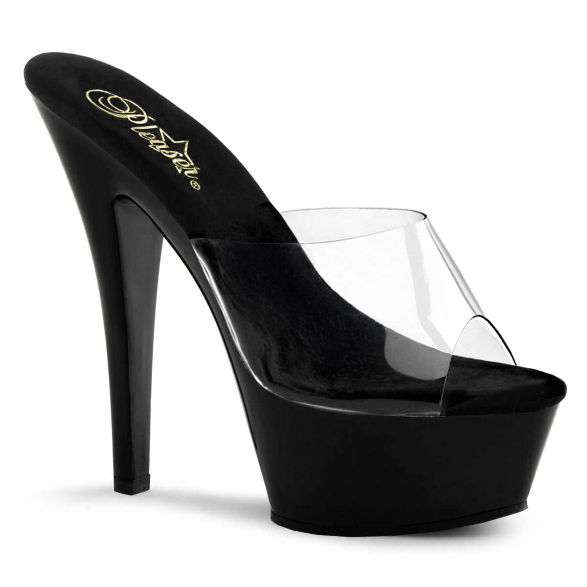 6" Spike Heel P/F Sandal (Pleaser KISS201/B/M)
