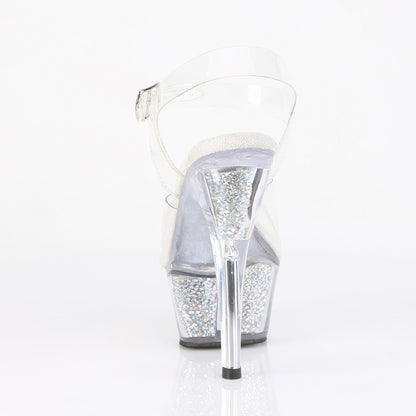 6" Heel, 1 3/4" PF Ankle Strap Sandal w/RS Inserts (Pleaser KISS208RSI/C/C-SRS)