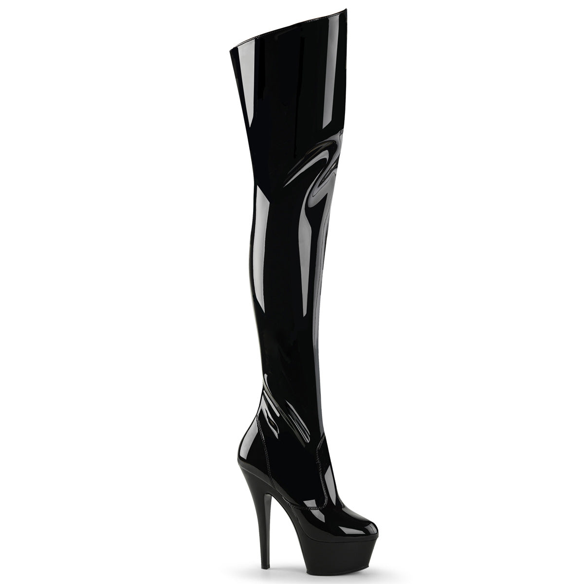 6" Heel Platform Thigh Boot (Pleaser KISS3010/B/M)
