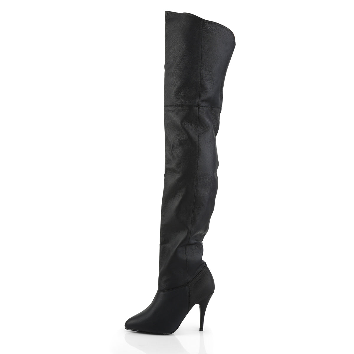 *4" Pull-On Thigh BT W/ Elasticated Gusset (Pleaser LEG8868/B/LE)