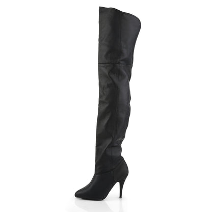 *4" Pull-On Thigh BT W/ Elasticated Gusset (Pleaser LEG8868/B/LE)