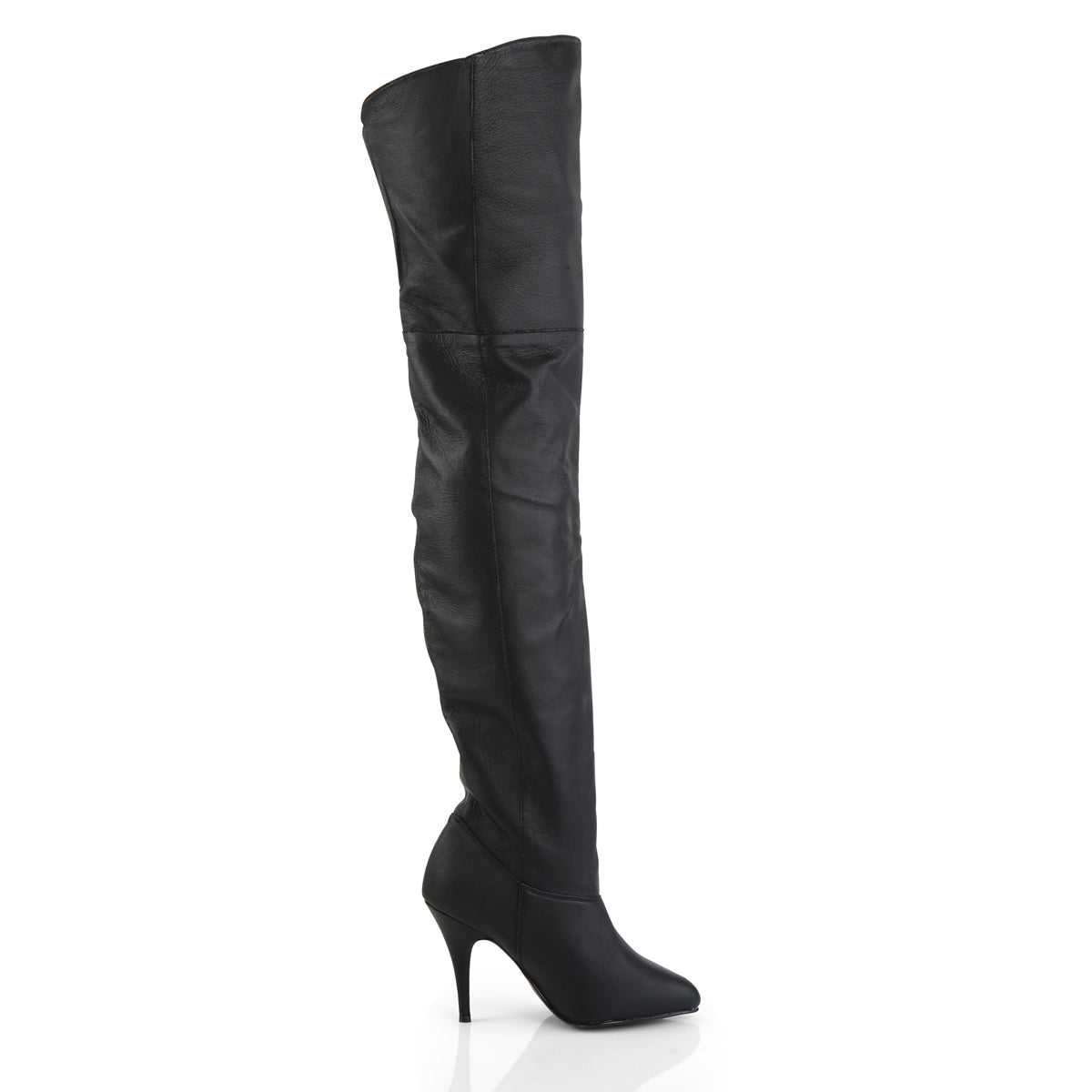 *4" Pull-On Thigh BT W/ Elasticated Gusset (Pleaser LEG8868/B/LE)