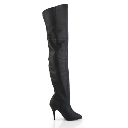 *4" Pull-On Thigh BT W/ Elasticated Gusset (Pleaser LEG8868/B/LE)