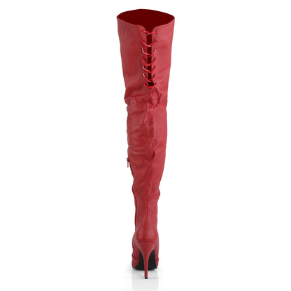 5" Thigh BT W/Lacing Detail At The Rear (Pleaser LEG8899/B/LE)