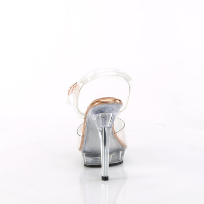 *5" Heel, 3/4" PF Ankle Strap Sandal (Fabulicious LIP108/C-ROGD/ROGDCH)