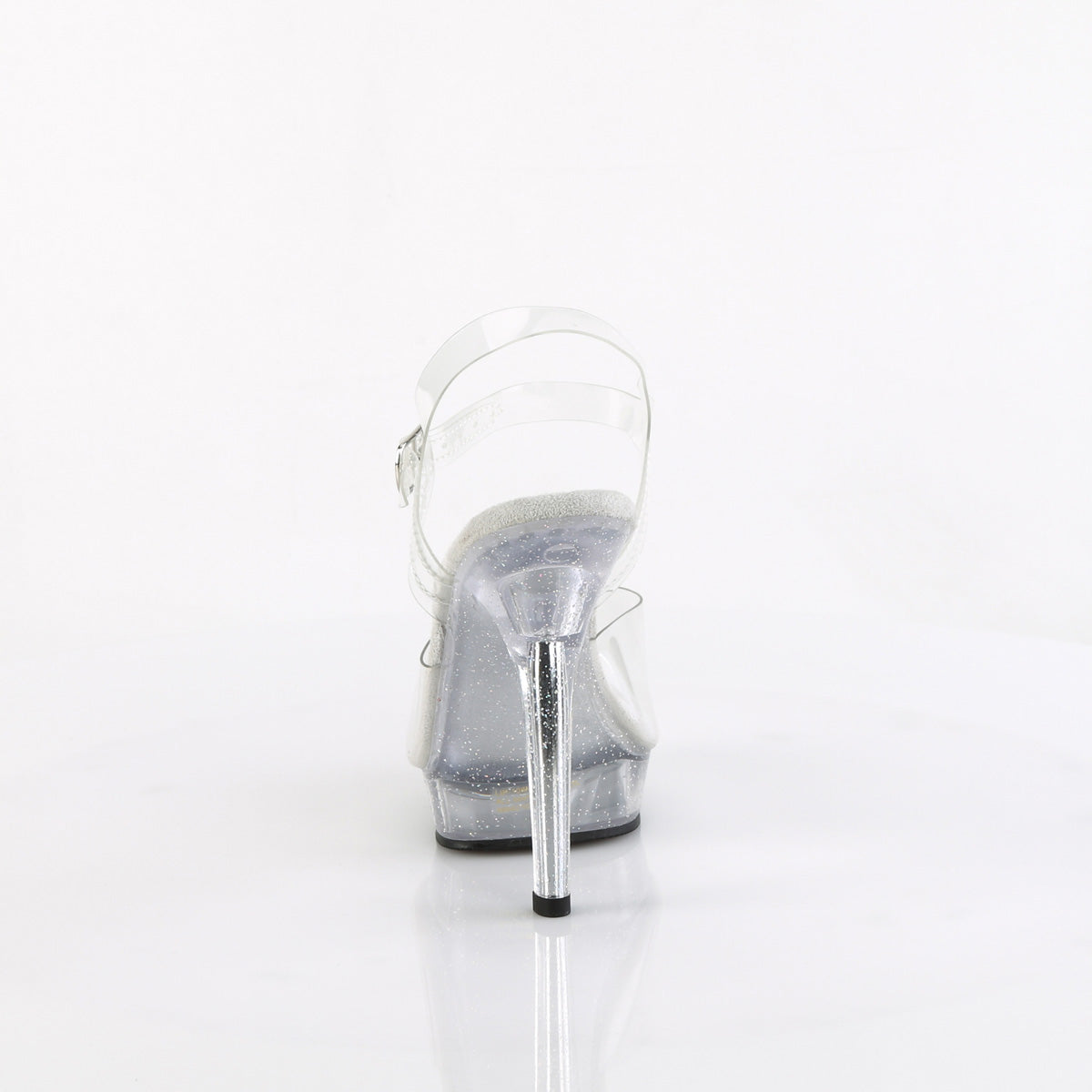 5" Heel, 3/4" PF Ankle Strap Sandal W/Mini Glitters (Fabulicious LIP108MG/C/M)