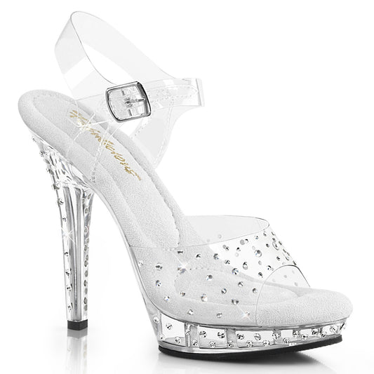 5" Heel, 3/4" PF Ankle Strap Sandal (Fabulicious LIP108RS/C/M)