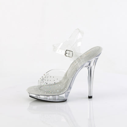 *5" Heel, 3/4" PF Ankle Strap Sandal W/ RS (Fabulicious LIP108SD/C/M)