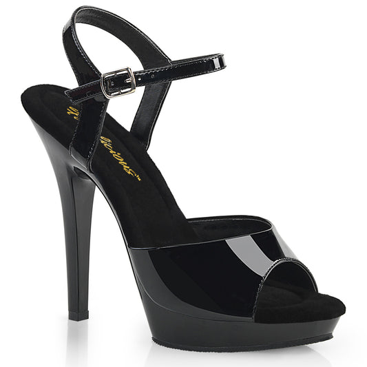 5" Heel, 3/4" PF Ankle Strap Sandal (Fabulicious LIP109/B/M)