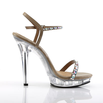 **5" Heel, 3/4" PF Ankle Strap Sandal (Fabulicious LIP131/TPPU/C)