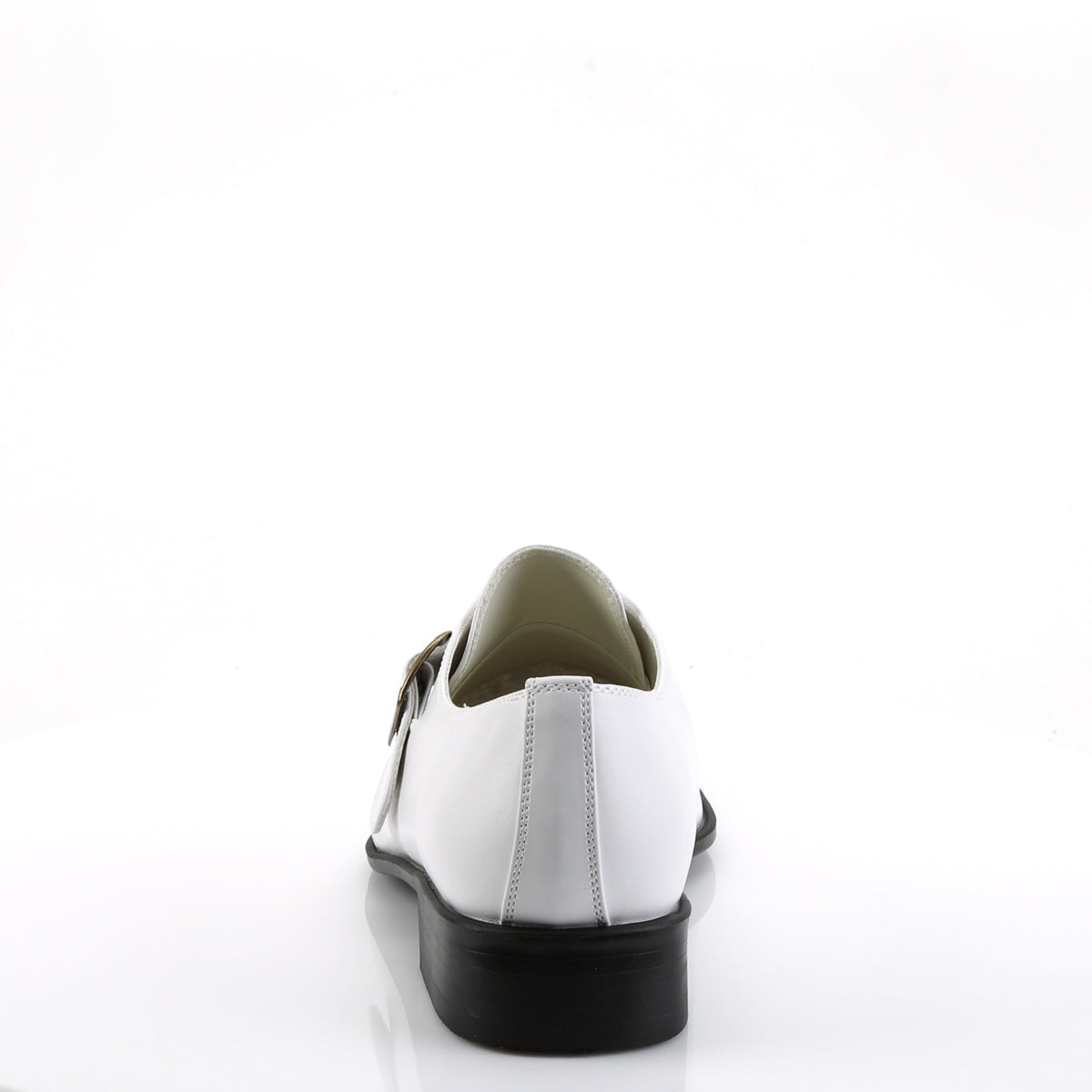 **1 " Men's White PU Costume Classic Loafer w/A Side Buckle (Funtasma LOA12/W/PU)