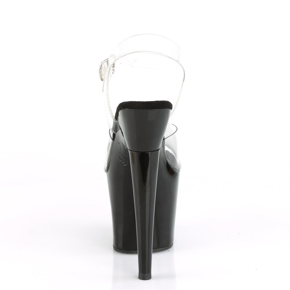 **7" Rose Thorn Heel, 3 1/4" PF Ankle Strap Sandal (Pleaser LOVEHN708/C/B)