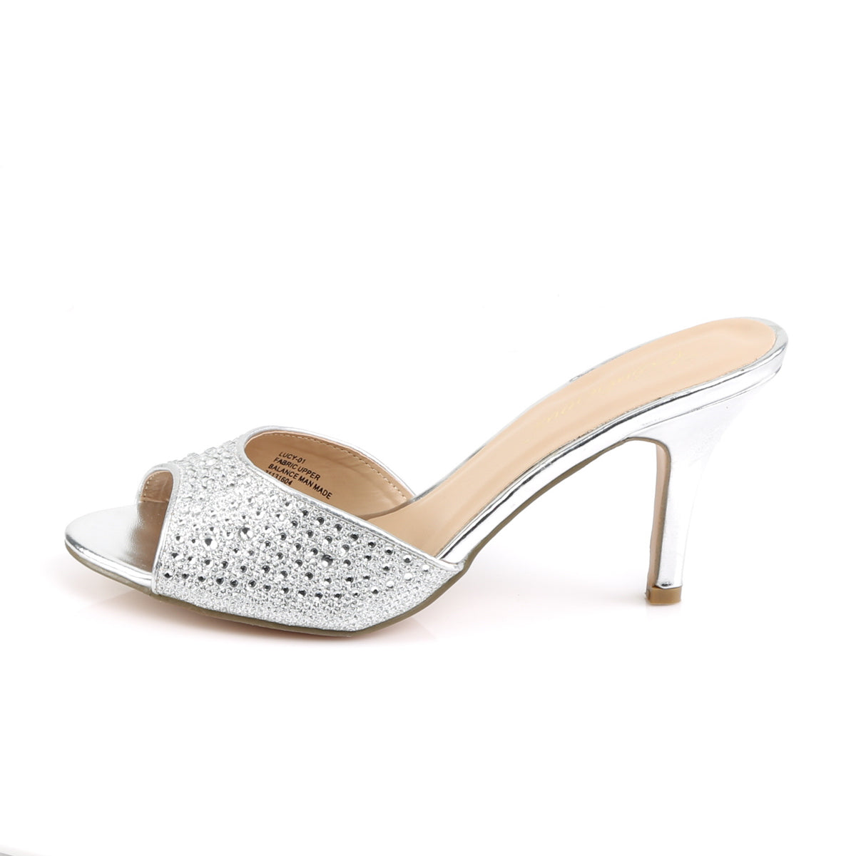 *3 1/4" Heel, Slide Embellished w/RS Glitter (Fabulicious LUCY01/GGFA)