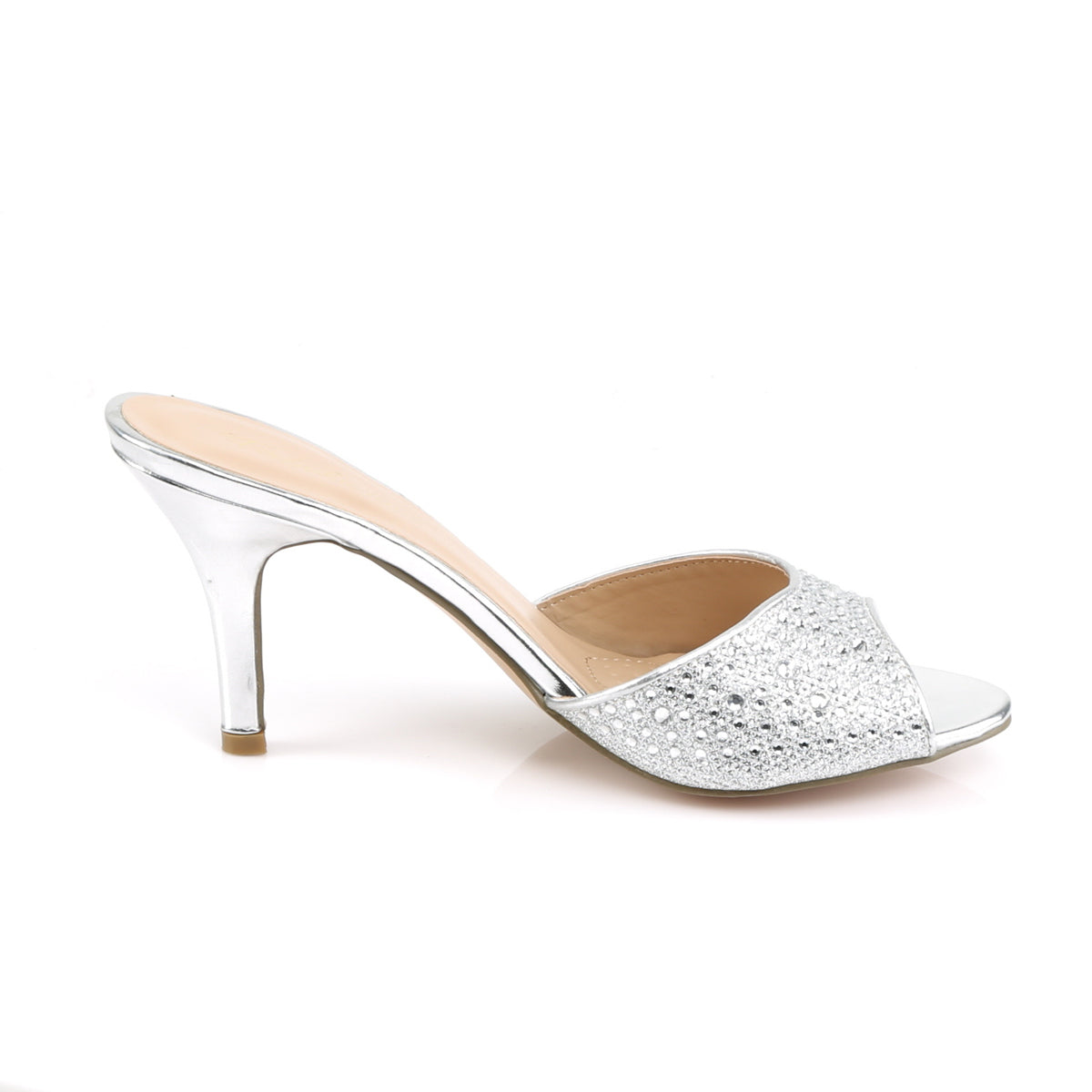 *3 1/4" Heel, Slide Embellished w/RS Glitter (Fabulicious LUCY01/GGFA)