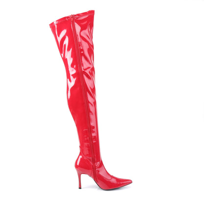 *3 3/4" Heel Stretch Pat Knee Boot (Funtasma LUST3000/R)