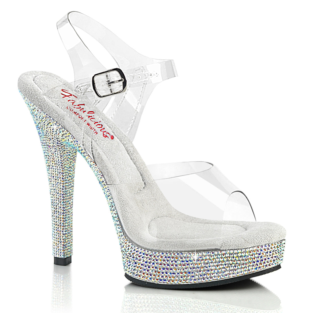 5" Heel, 7/8" PF Ankle Strap Sandal (Fabulicious MJTY508DM/C/SMCRS)