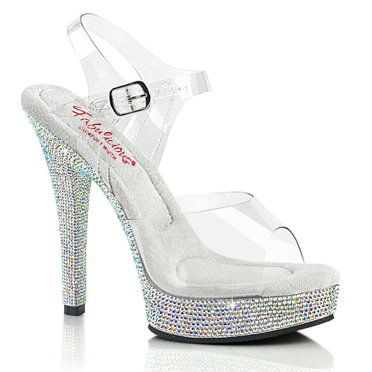 5" Heel, 7/8" PF Ankle Strap Sandal (Fabulicious MJTY508DM/C/SMCRS)