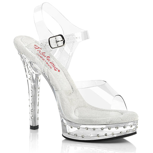 5" Heel, 7/8" PF Ankle Strap Sandal (Fabulicious MJTY508SDT/C/M)