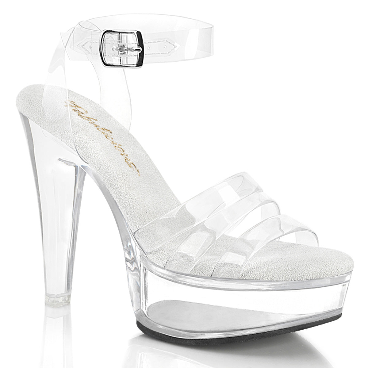5" Heel, 1 3/4" PF Wrap Around Ankle Strap Sandal (Fabulicious MART505/BP/PNT)