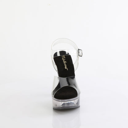 5" Heel, 1 3/4" PF Ankle Strap Sandal (Fabulicious MART508/C-B/SMKT)