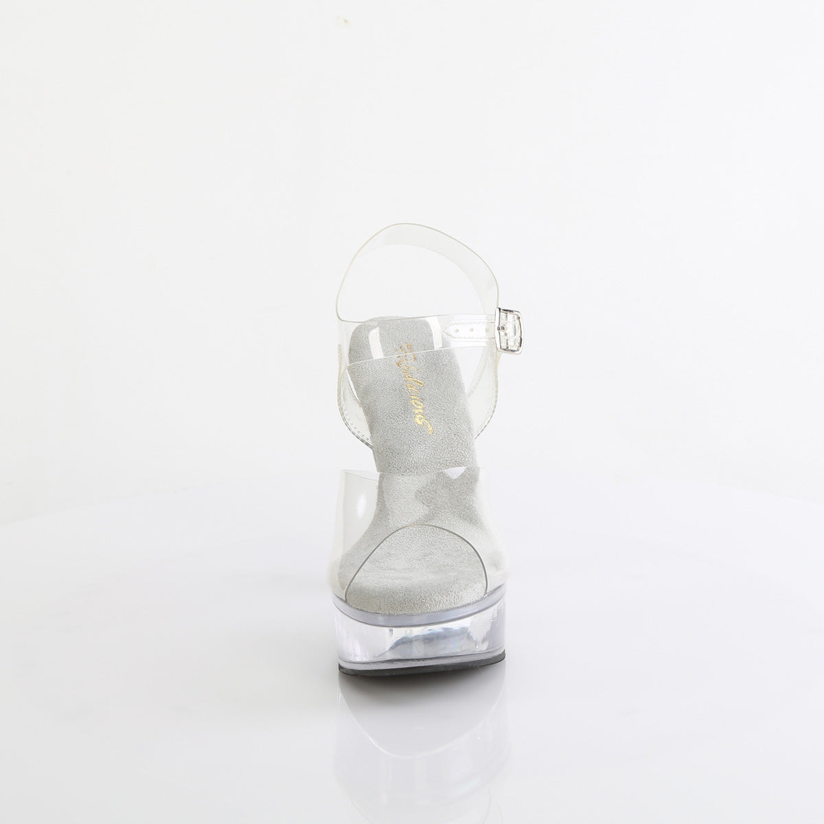 5" Heel, 1 3/4" PF Ankle Strap Sandal (Fabulicious MART508/C-B/SMKT)