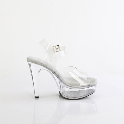 5" Heel, 1 3/4" PF Ankle Strap Sandal (Fabulicious MART508/C-B/SMKT)