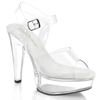 5" Heel, 1 3/4" PF Ankle Strap Sandal (Fabulicious MART508/C-B/SMKT)