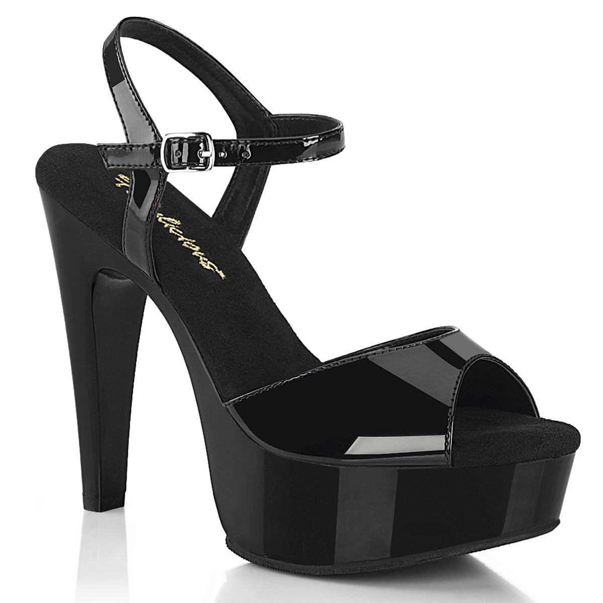 5" Heel, 1 3/4" PF Ankle Strap Sandal (Fabulicious MART509/B/M)
