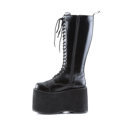 5 3/4" Goth Punk Cyber PF Lace Up Knee BT W/ Zipper (Demonia MEGA602/B/PU)