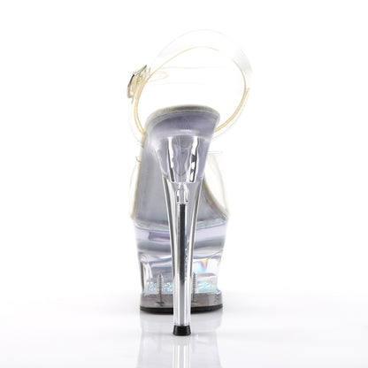 **7" Heel, 2 3/4" Cut-Out PF Ankle Strap Sandal (Pleaser MOON708DM/C/M)