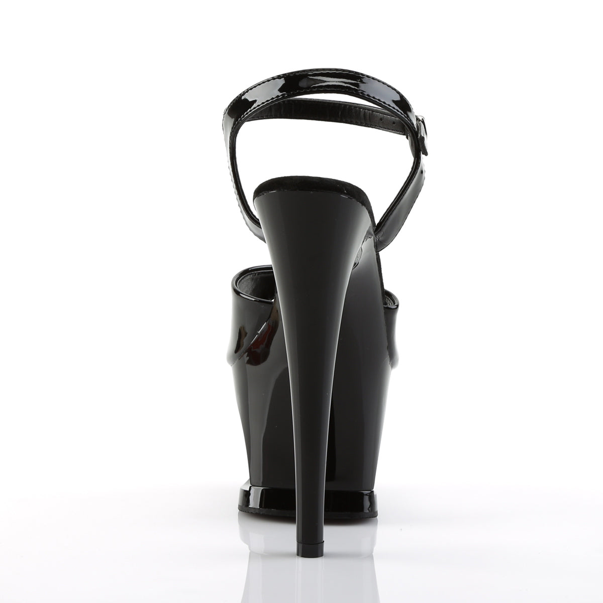 *7" Heel, 2 3/4" Cut-Out PF Ankle Strap Sandal (Pleaser MOON709/B/M)