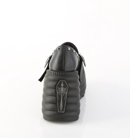 4 1/2" Platform Loafer Shoe (Demonia MOR56/BVL)