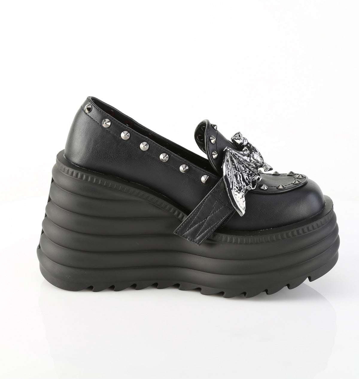 4 1/2" Platform Loafer Shoe (Demonia MOR56/BVL)