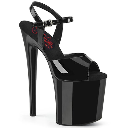 8" Heel, 4" PF Ankle Strap Sandal (Pleaser NAU809/B/M)