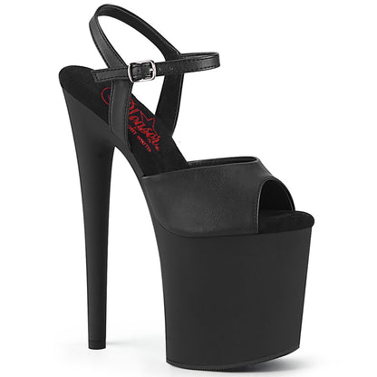 8" Heel, 4" PF Ankle Strap Sandal (Pleaser NAU809/B/M)