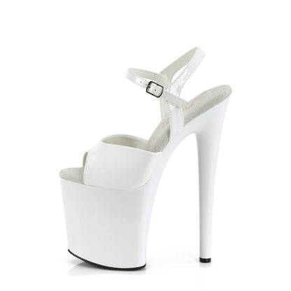 8" Heel, 4" PF Ankle Strap Sandal (Pleaser NAU809/B/M)