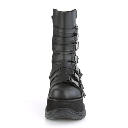 3" PF Mid Calf Boot, Side Zip (Demonia NEP210/BVL)