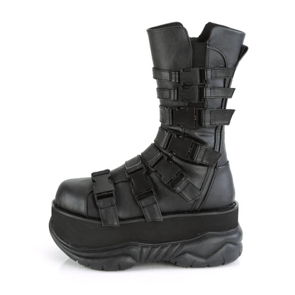 3" PF Mid Calf Boot, Side Zip (Demonia NEP210/BVL)