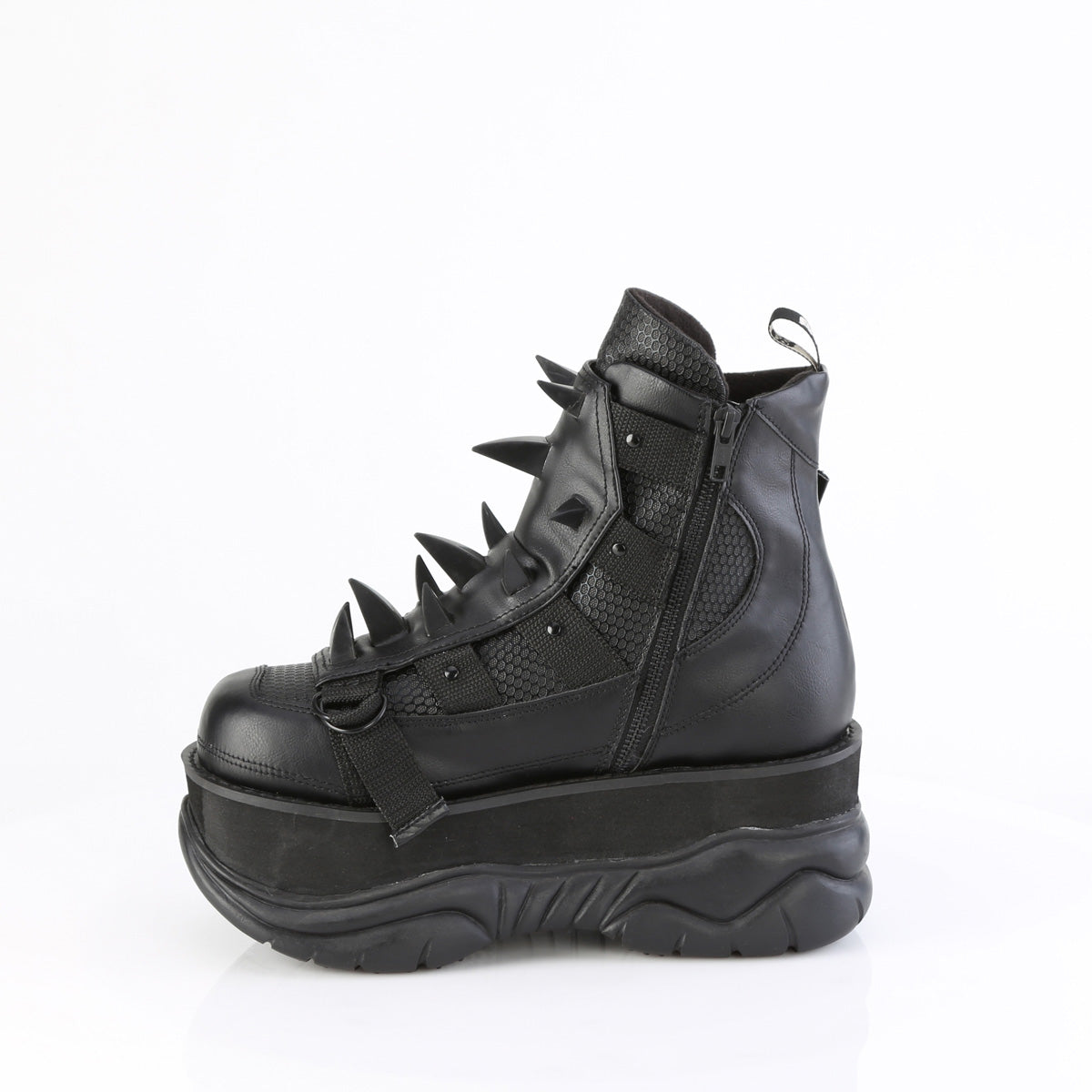3" Platform Ankle Boot, Inside Zip (Demonia NEP68/BVL)