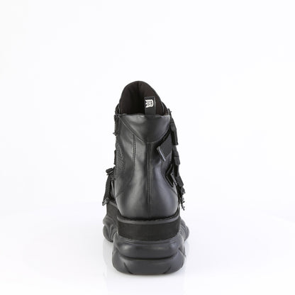 3" Platform Ankle Boot, Inside Zip (Demonia NEP68/BVL)