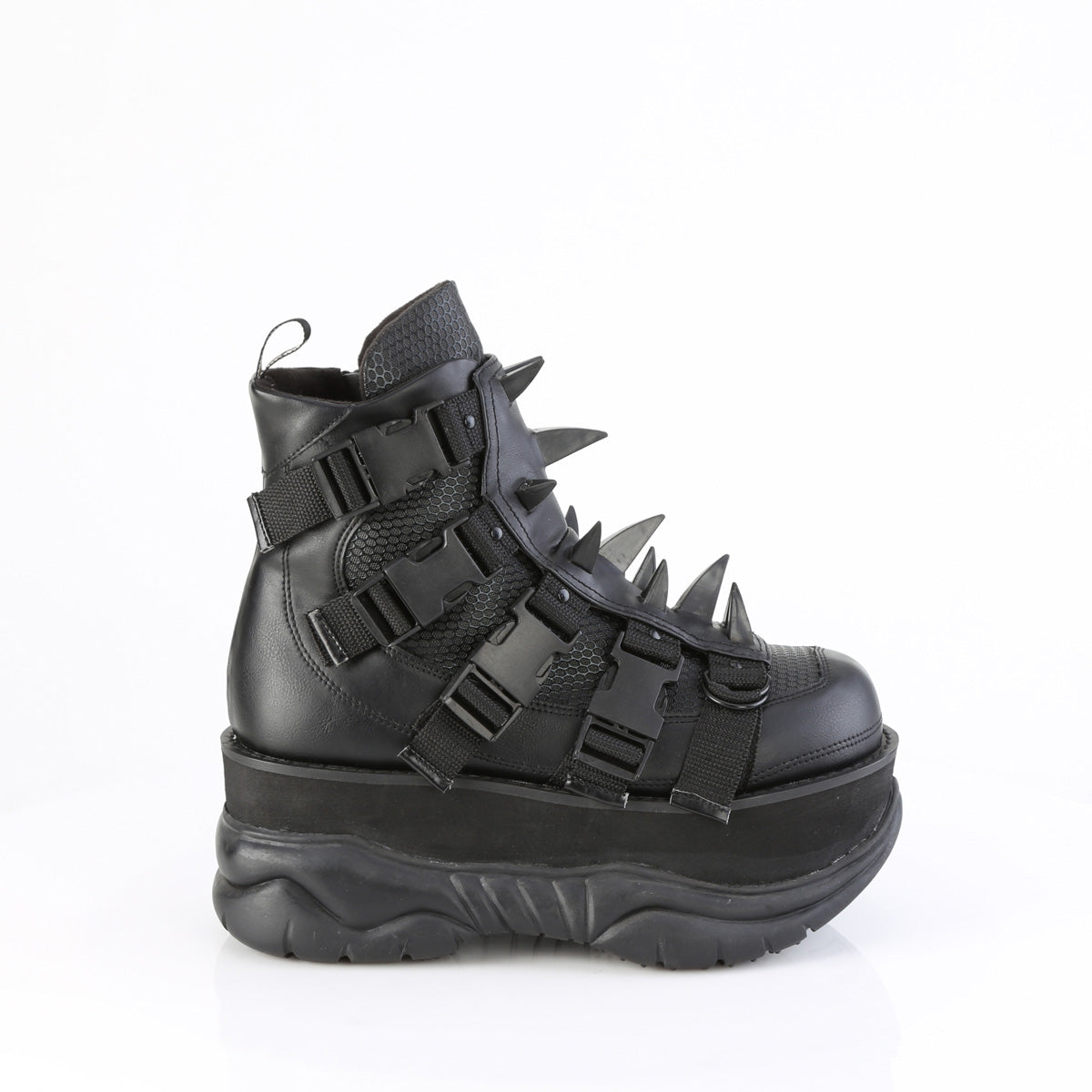 3" Platform Ankle Boot, Inside Zip (Demonia NEP68/BVL)