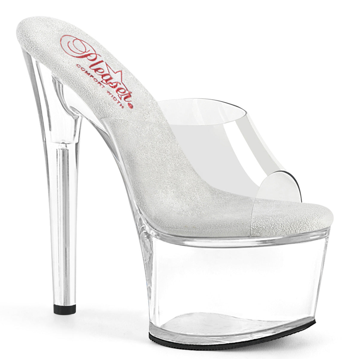 7" Heel, 2 3/4" PF Comfort Width Slide (Pleaser PASN701/C/M)
