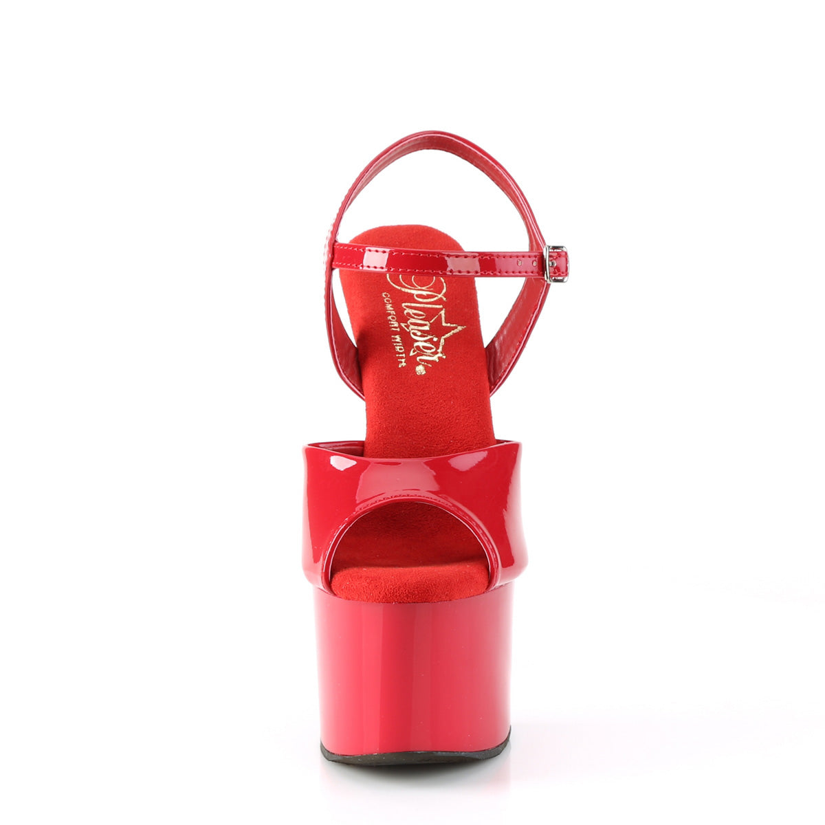 7" Heel, 2 3/4" PF Ankle Strap Sandal (Pleaser PASN709/B/M)