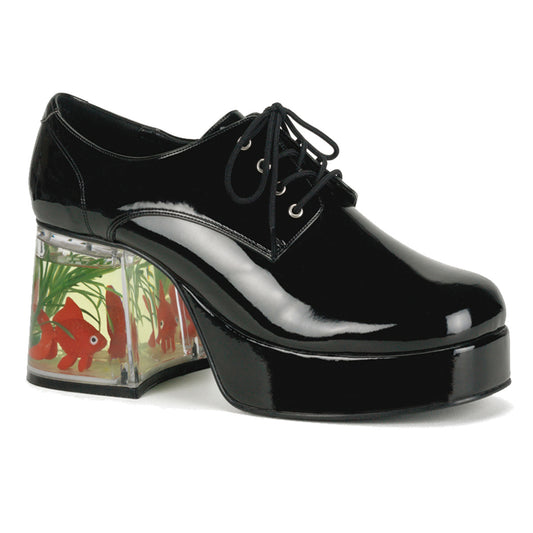 3 1/2" Heel, 1 1/2" PF Men's Disco Platform w/Floating Fish (Funtasma PIMP02/B)