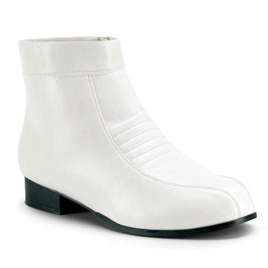 **Men's White PIMP Shoes, Comic Book Hero, Trooper (Funtasma PIMP50/W/PU)