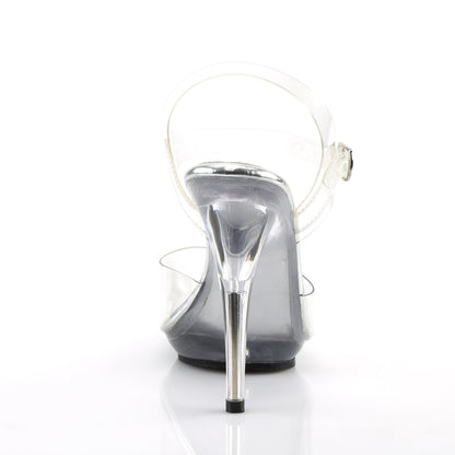 **5" Heel, 3/8" PF Ankle Strap Sandal (Fabulicious POISE508/C/M)