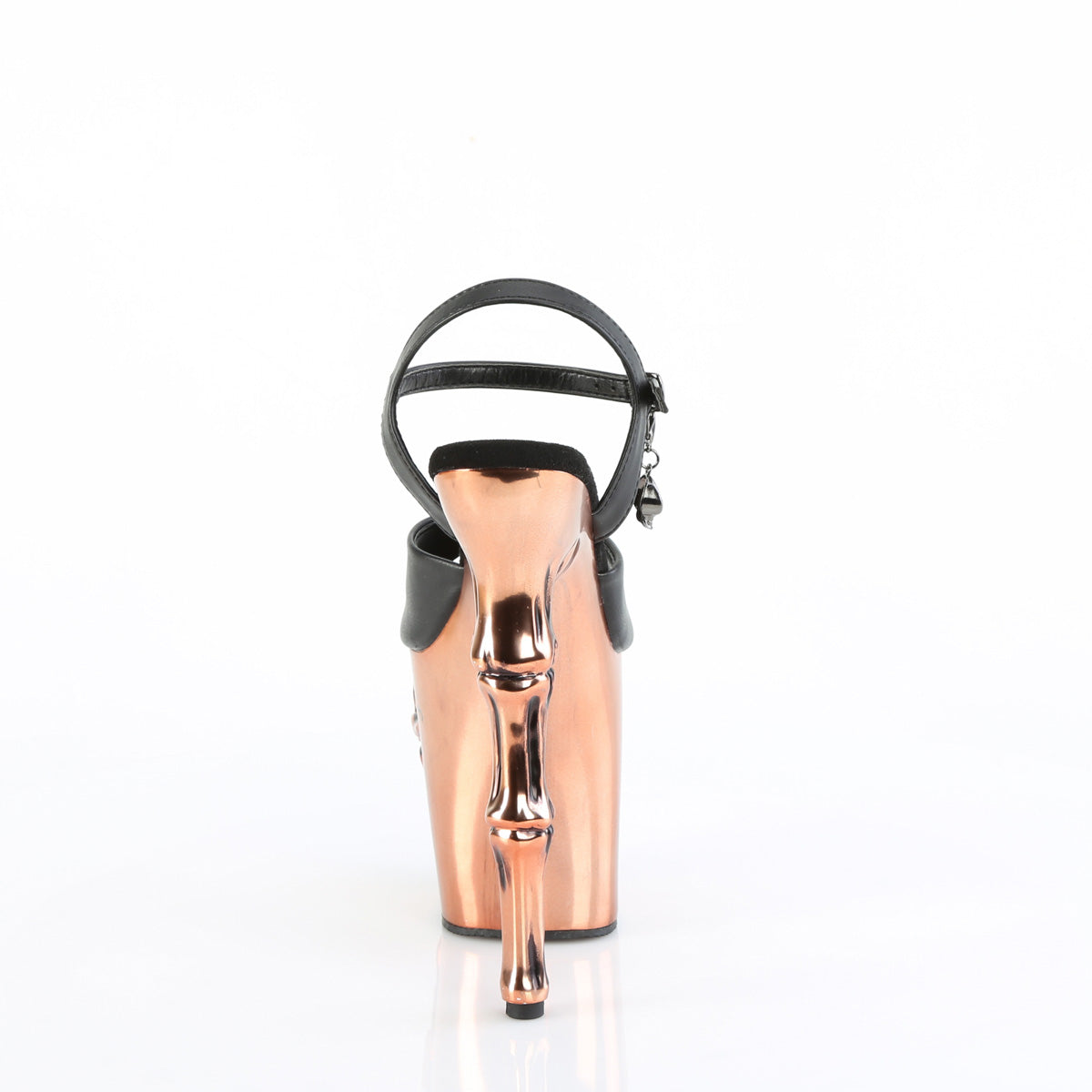 *8" Finger Bone Heel, 4" Skull PF LED Ankle Strap Sandal (Pleaser RAPT809-LT/BPU/BASCH)