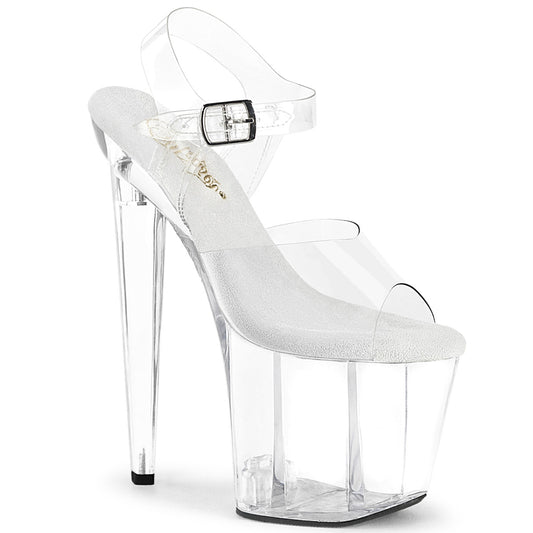 8" Heel, 3 1/2" PF Ankle Strap Sandal (Pleaser RAZ808/C/M)